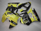 Kawasaki NINJA ZX6R 1998-1999 ABS Fairing - Monster - Black Yellow - MFS6455